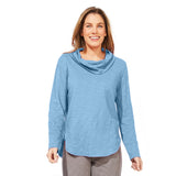 Textured Peruvian Cotton High Lo Cowl - 10036