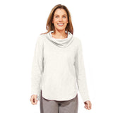 Textured Peruvian Cotton High Lo Cowl - 10036