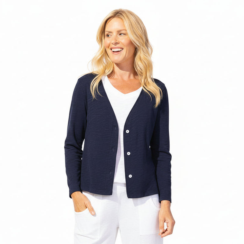 Textured Cotton Short Jacket - 10060