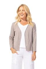Textured Cotton Short Jacket - 10060