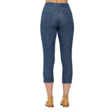 Capri Jeggings w/ Back Pockets in Indigo Denim -  FC-106-ID