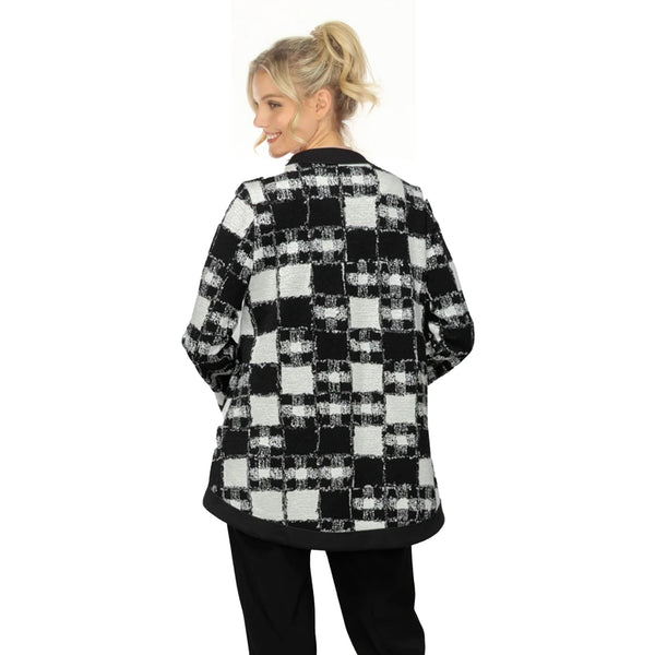 Modern Black & White Check Jacket - 7369J