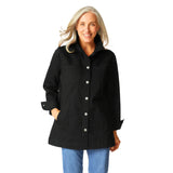 Long Stretch Denim Boyfriend Jacket - 11410