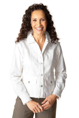 Habitat Stretch Denim Peplum Jacket - 11415