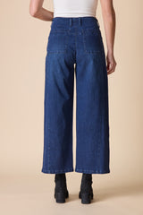 Stretch Denim Tossed Flower Jean - 11464