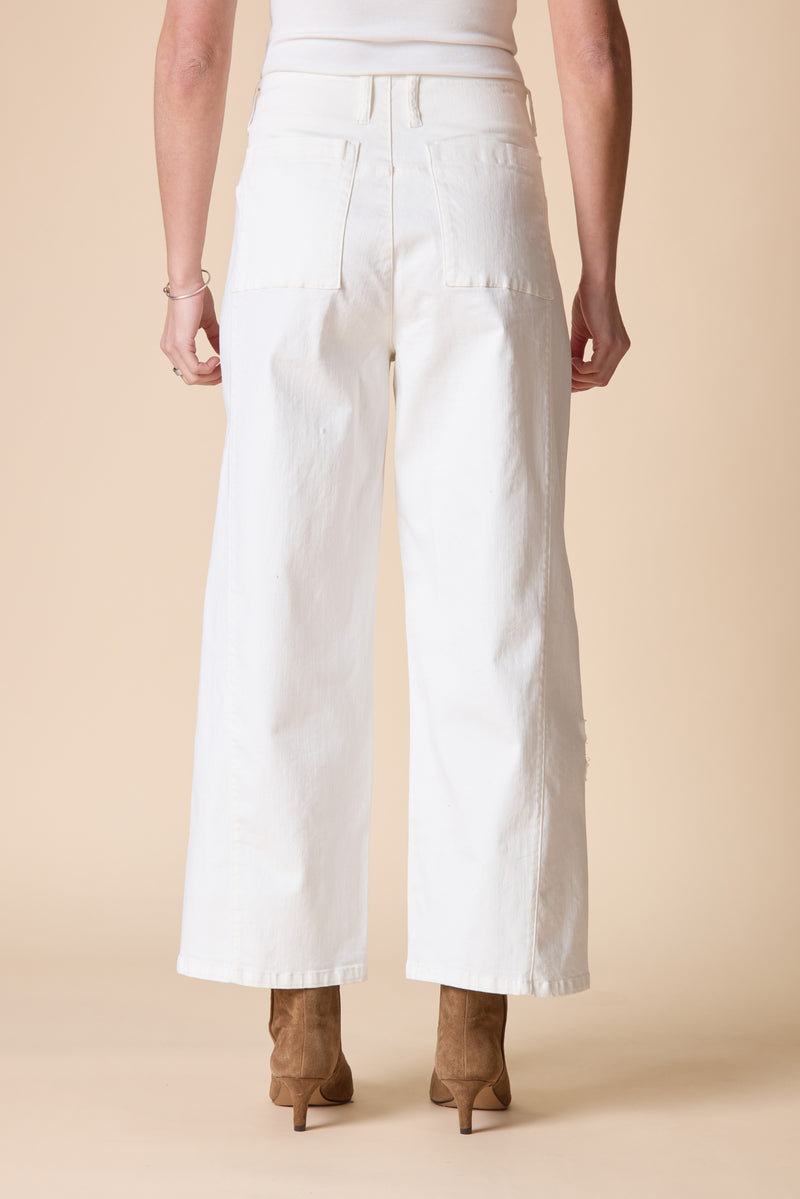 Stretch Denim Tossed Flower Jean - 11464