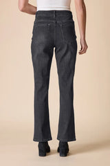 Stretch Denim Seamed Flare Jean - 11466