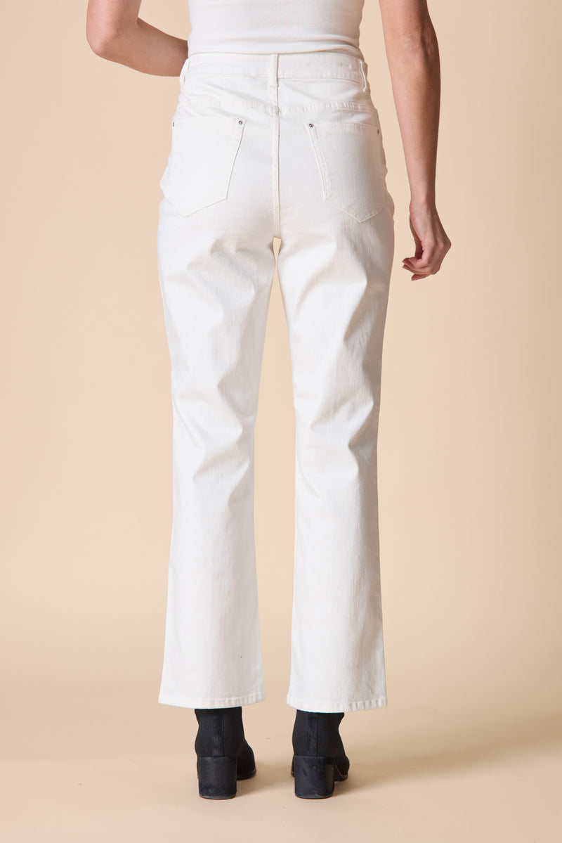 Stretch Denim Seamed Flare Jean - 11466