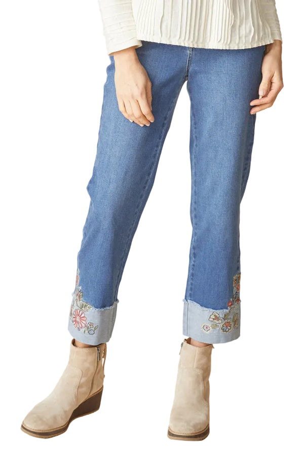 Wildflower Cuff Ankle Jean - 11475