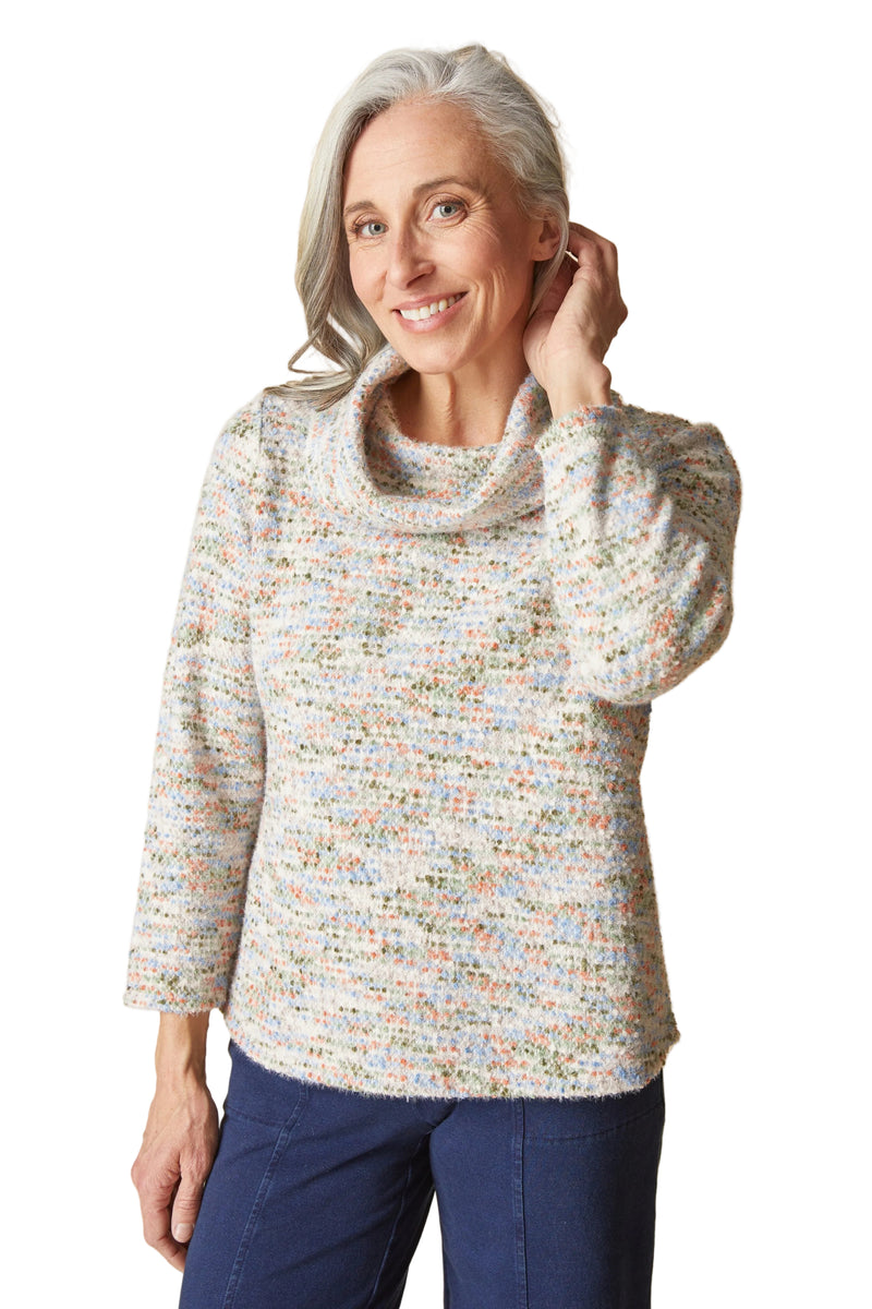 Habitat Speckled Cowl Top - Dove - image 1