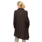 Chocolate Brown Asymmetric Tunic - 7513B-BRN