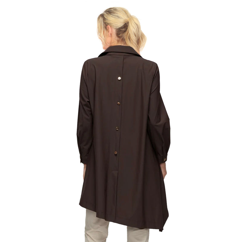 Chocolate Brown Asymmetric Tunic - 7513B-BRN