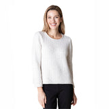 "Harvest Tweed" Cozy Pullover Top - 89105