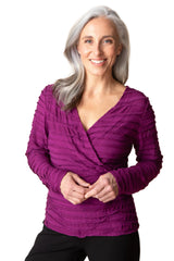 Habitat Skyline Wrap Top - Plum - image 1