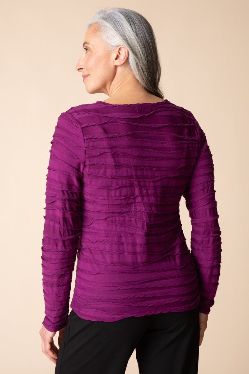 Habitat Skyline Wrap Top - Plum - image 3
