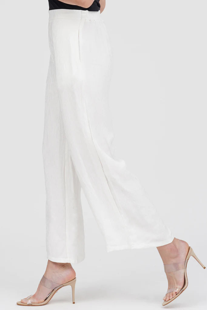 Wide-Leg Crinkle Pant - 1223