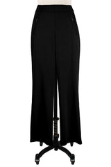 Chic Black Zip-Pocket Pant in Black - 1227-BLK