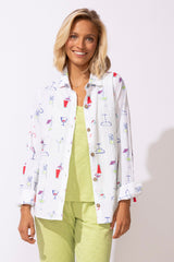 Cheers Cocktail Shirt — white