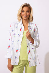 Cheers Cocktail Shirt — white