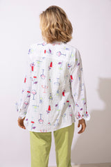 Cheers Cocktail Shirt — white