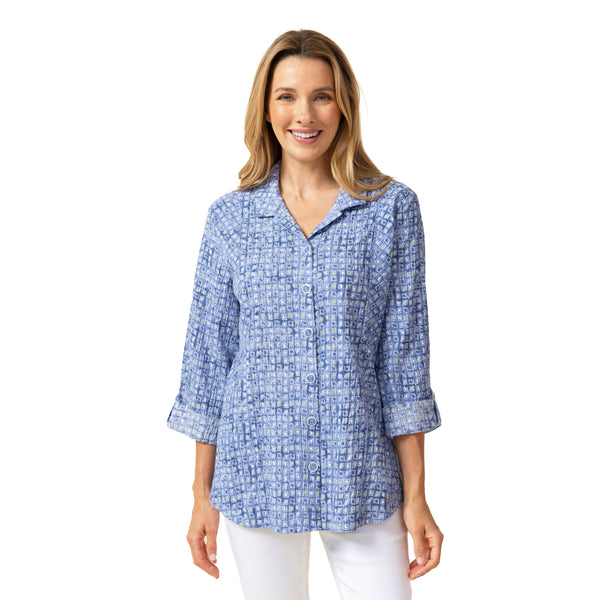 Crinkle Cotton Boardwalk Tunic - 40520-RN