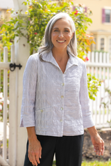 Santorini Wavy Stripe Shirt - 13044