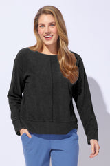 Super Soft Saturday Top — black
