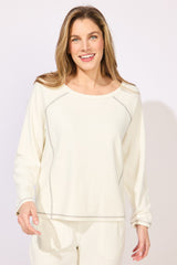 Super Soft Saturday Raglan — pearl