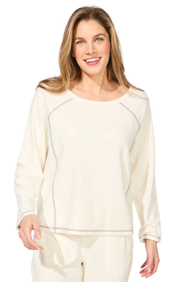 Buttery Rib Knit Raglan - 13210