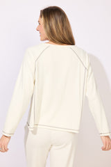 Buttery Rib Knit Raglan - 13210