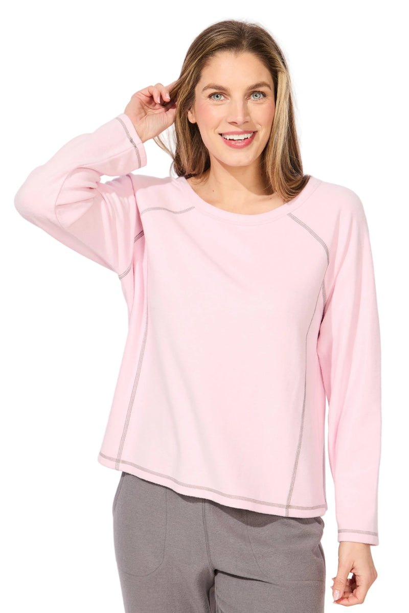 Buttery Rib Knit Raglan - 13210