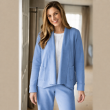 Color-Washed French Terry Cardigan - 28097