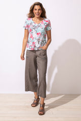 Peruvian Cotton Fiji Floral Tee - 13400