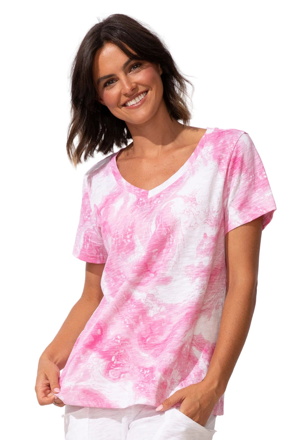 Peruvian Cotton Ocean Marble Tee - 13500