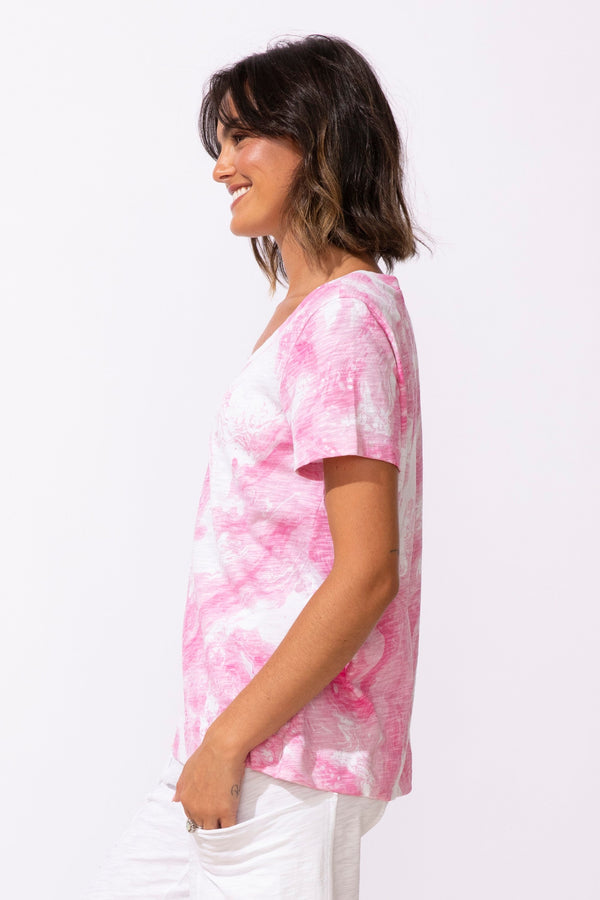 Peruvian Cotton Ocean Marble Tee - 13500