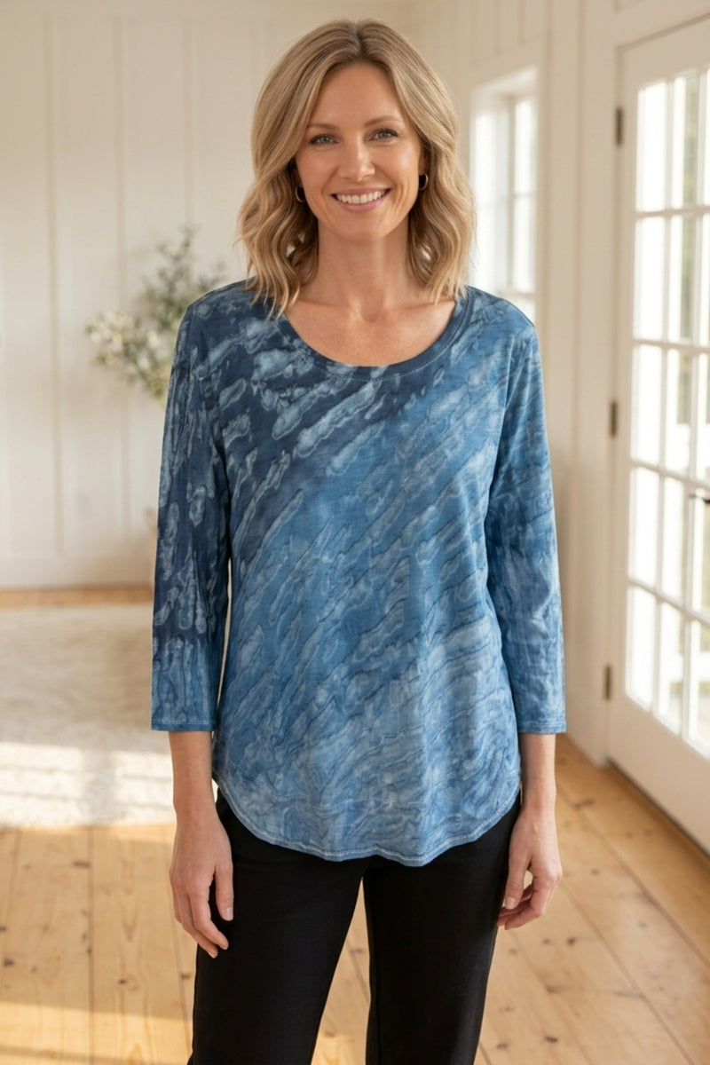 Mystic Dyed Tee — fuchsia