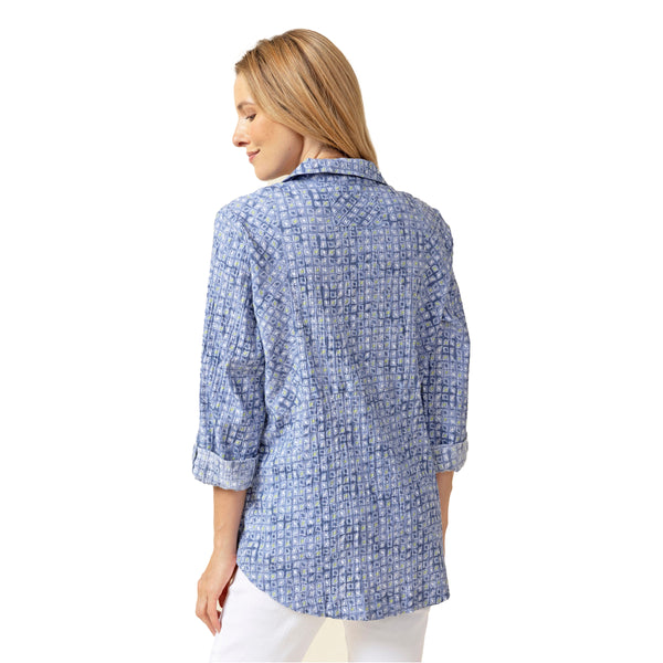 Crinkle Cotton Boardwalk Tunic - 40520-RN