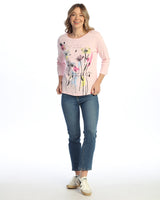 "Sierra" Abstract Print Top - 14-1820