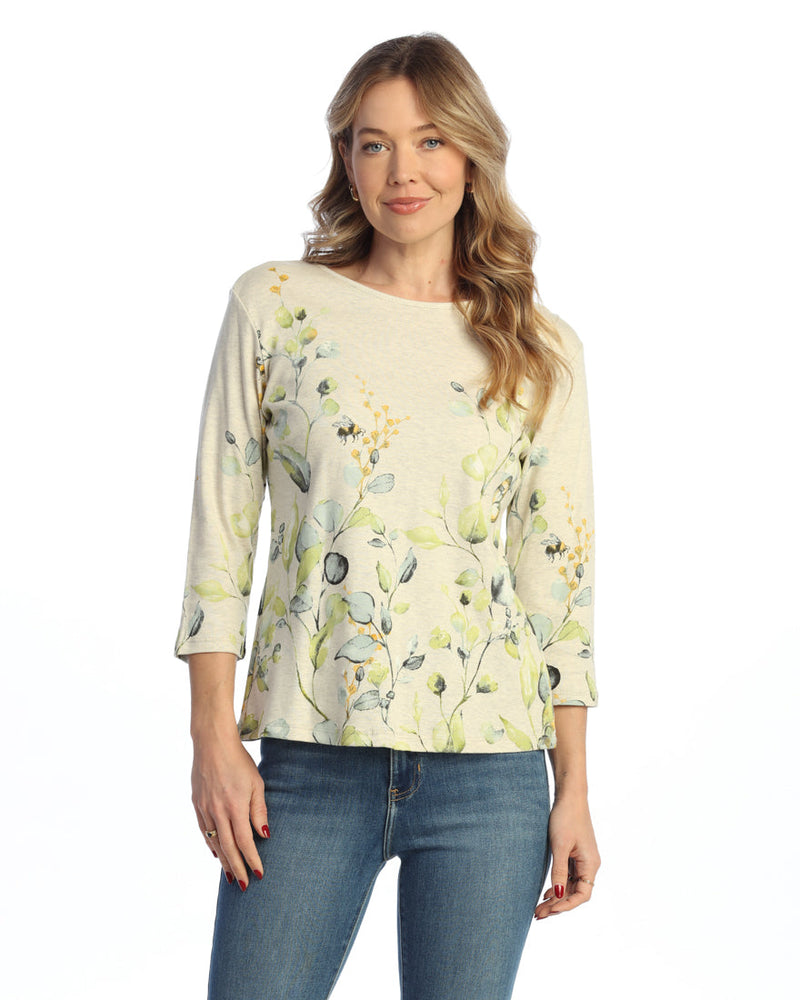 "Kelly" Abstract Print Top - 14-1831