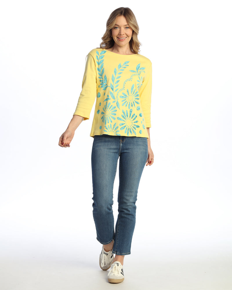 "Napoli" Abstract Print Top - 14-2105