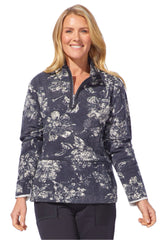 Batik Floral Quarter Zip - 14651
