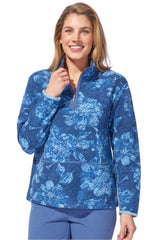 Batik Floral Quarter Zip - 14651