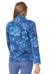 Batik Floral Quarter Zip - 14651