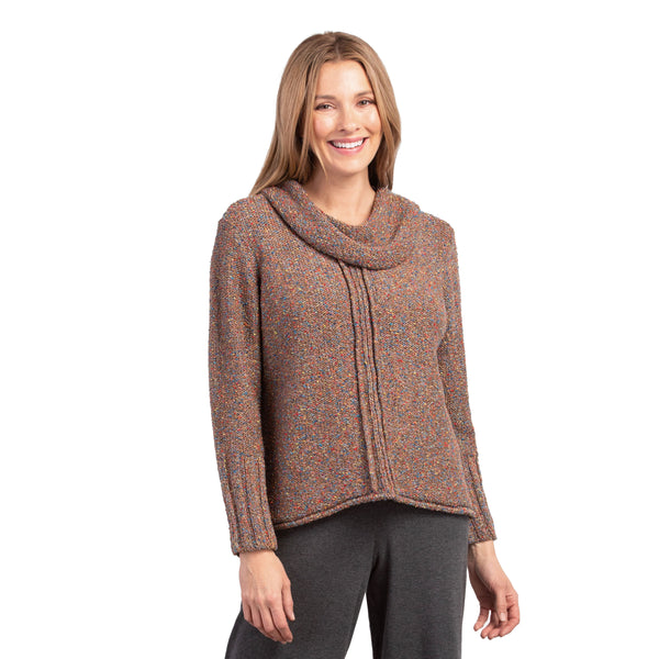 Habitat Harvest Tweed Pullover in Fawn Multi - 89103-FWN