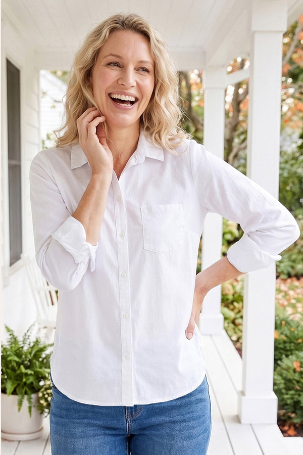 Shaped Hem Shirt - 15024