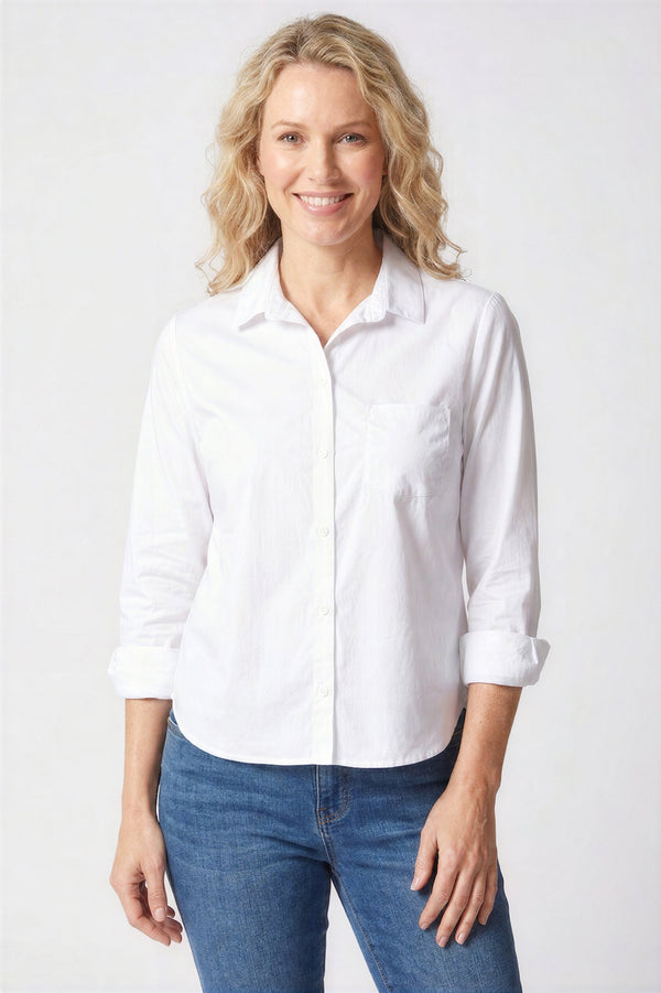 Shaped Hem Shirt - 15024