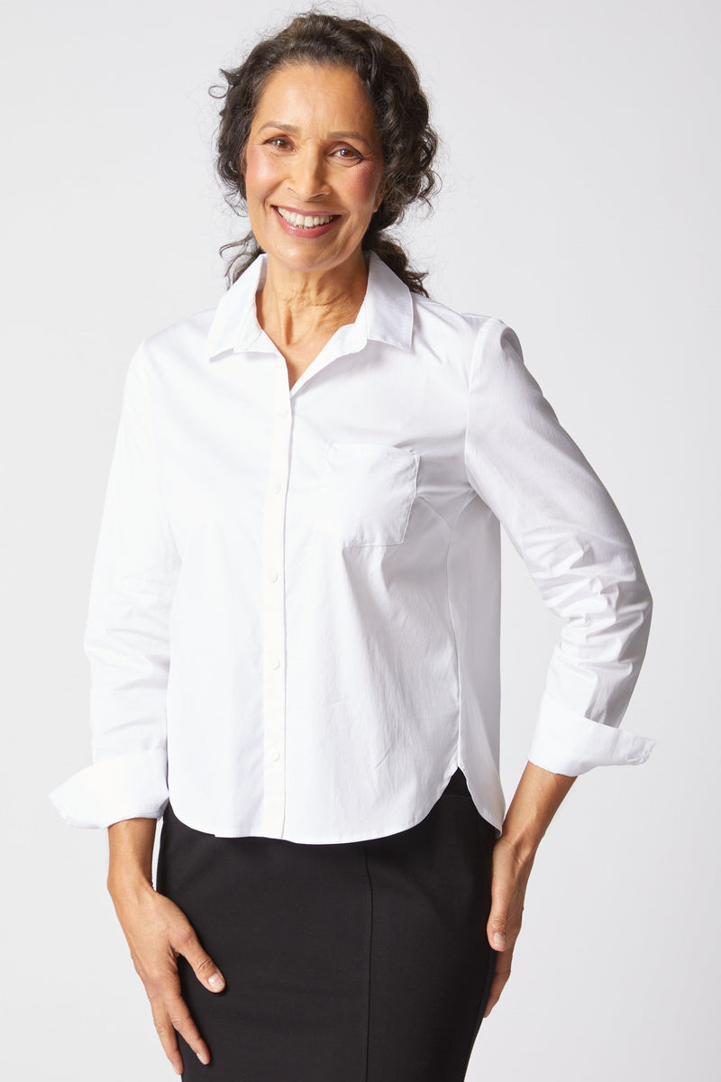 Shaped Hem Shirt - 15024