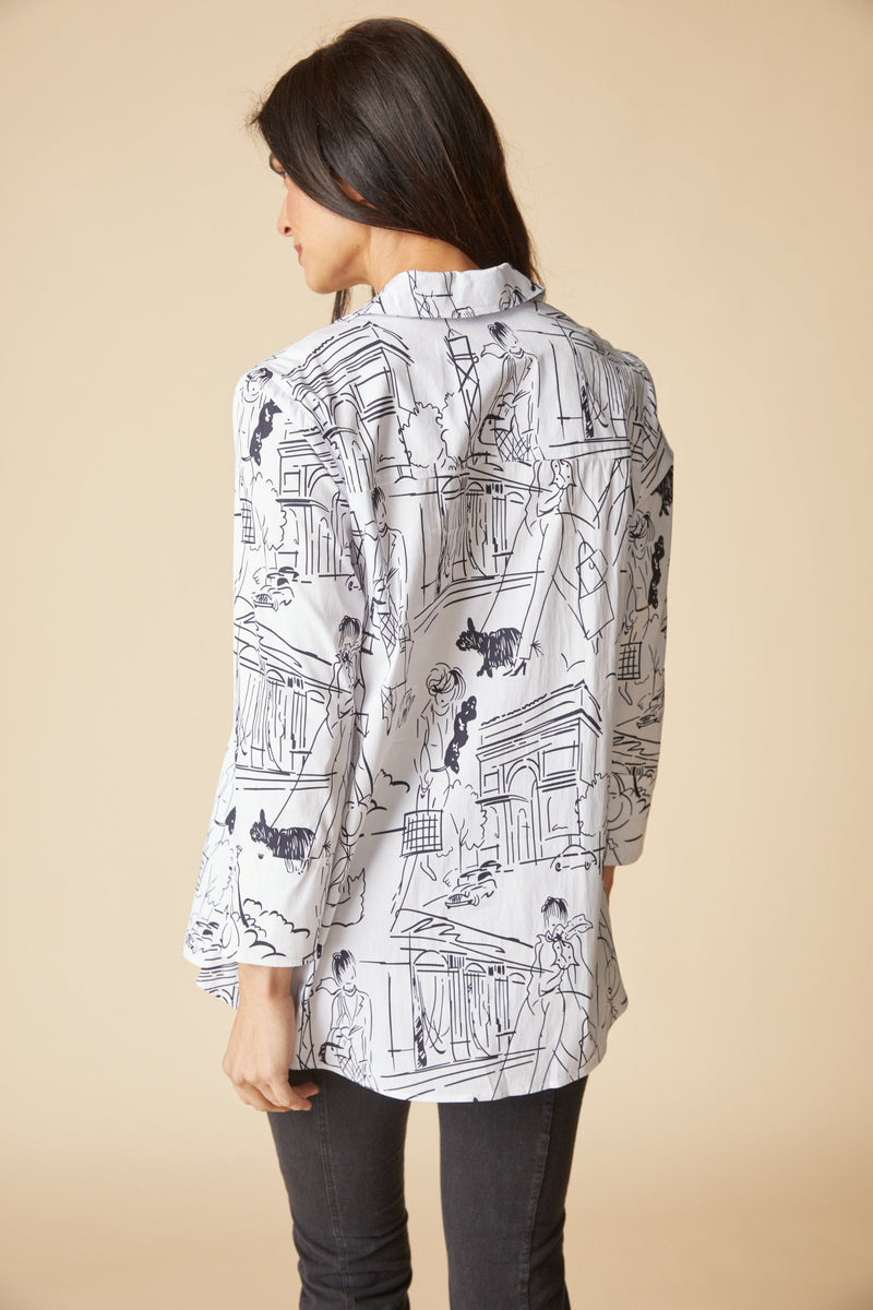 Perfect Travel Shirts Destination Hidden Placket Shirt - 15419