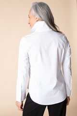 Habitat Knit Mix Hidden Placket Shirt - White - image 2