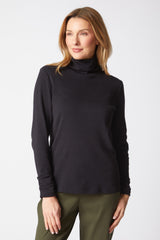 Soft Ribbed Cotton Turtleneck - 16412